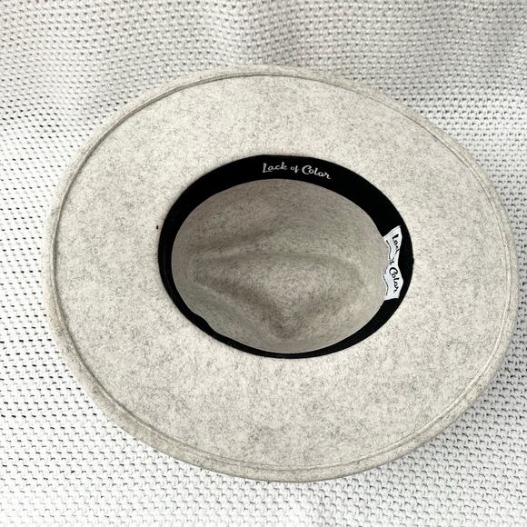 Lack of Color The Mack Fedora Stone Wash Speckle Grey Beige  display picture 1